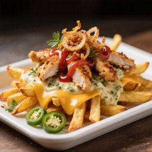 Loaded Chicken Strips Fries